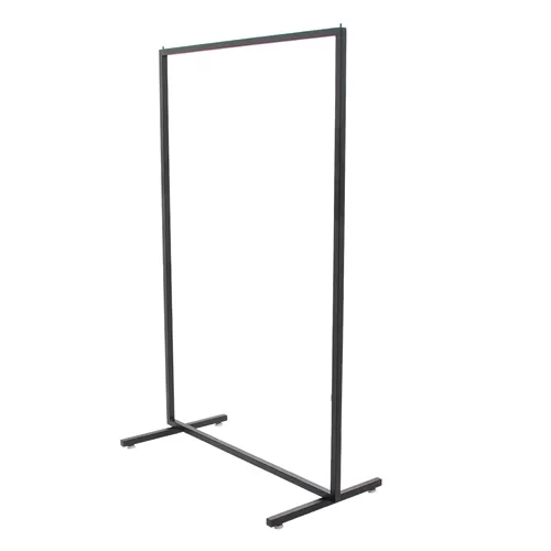 Noleggio stender fisso tubo quadrato 100 cm nero