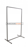 100 cm transparent opaque square tube with feet
