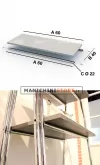 Stender autoportante con ripiano 64,5 cm