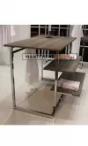 Top per tavolo in legno d'olmo 104,6x67,4 cm