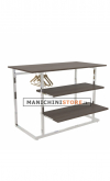 Table with hanging bar and 2 shelves cm 127,2