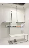 Tavolo con doppio piano h 45 cm