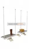 Kit struttura U a soffitto con ripiani