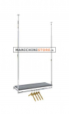 Ceiling "U" element with shelf