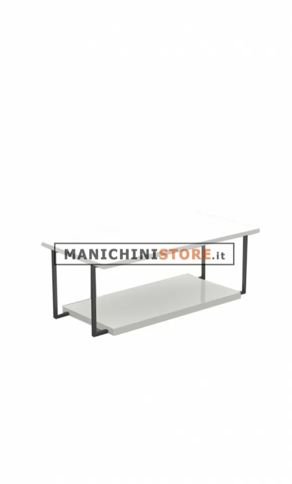 Tavolo con doppio piano h 45 cm