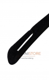 Hanger with shoulder notches 39 x 2,5 cm. Black Velvet