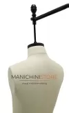 Manichino uomo sartoriale in lino "Tailormade" appeso con base in ghisa