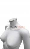 Busto donna bianco con testa, braccia e base