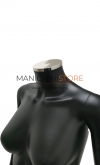 Busto donna nero con braccia e base da banco