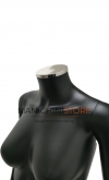 Busto donna nero con testa, braccia e base