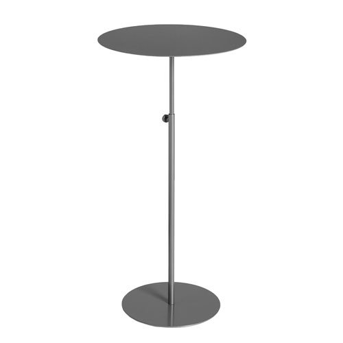 Tavolino espositore tondo 60 - Verniciato Trasparente