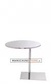 Tavolino rotondo in acciaio Inox