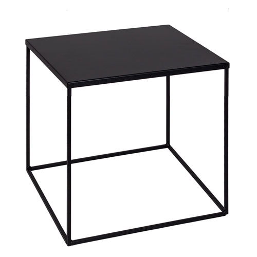 Cubo-Tavolo in filo ferro nero 40 cm