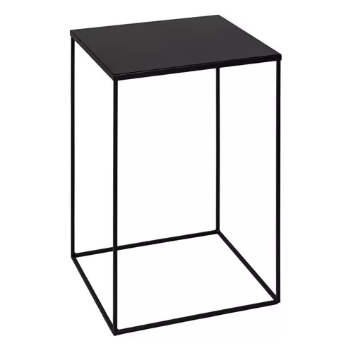 Cubo-Tavolo in filo ferro nero 80 cm