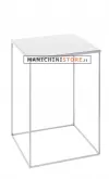 Cubo-Tavolo in filo ferro bianco 80 cm