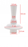 Tappo Champagne per busto sartoriale uomo - bianco