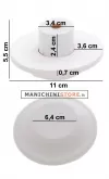 Tappo per busto sartoriale uomo - Legno bianco