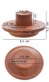 Tappo per busto sartoriale donna - Legno noce