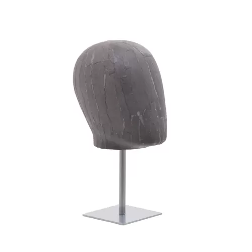 Testa uomo porta accessori in cartapesta Antracite
