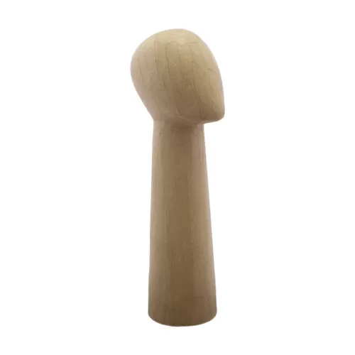 Testa donna rivestita in cartapesta H 40