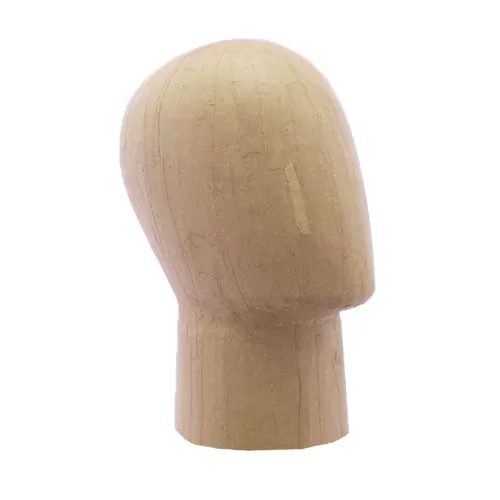 Testa uomo rivestita in cartapesta H 10