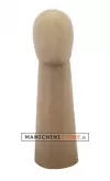 Testa uomo rivestita in cartapesta H 40