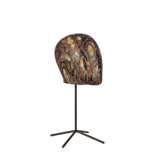 Testa donna con base effetto vintage