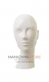 Testa donna in plastica verniciata bianco lucido
