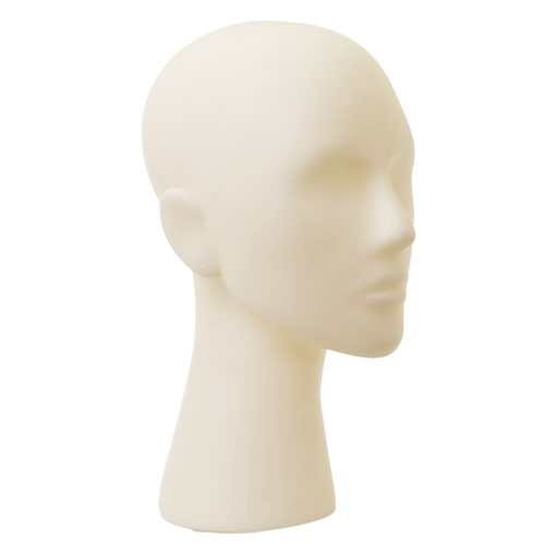 Testa donna in plastica grezza