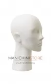 Testa donna in plastica verniciata bianco opaco