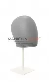 Testa donna porta accessori in plastica grigia con base