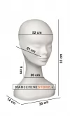 Testa donna porta accessori in velluto nero