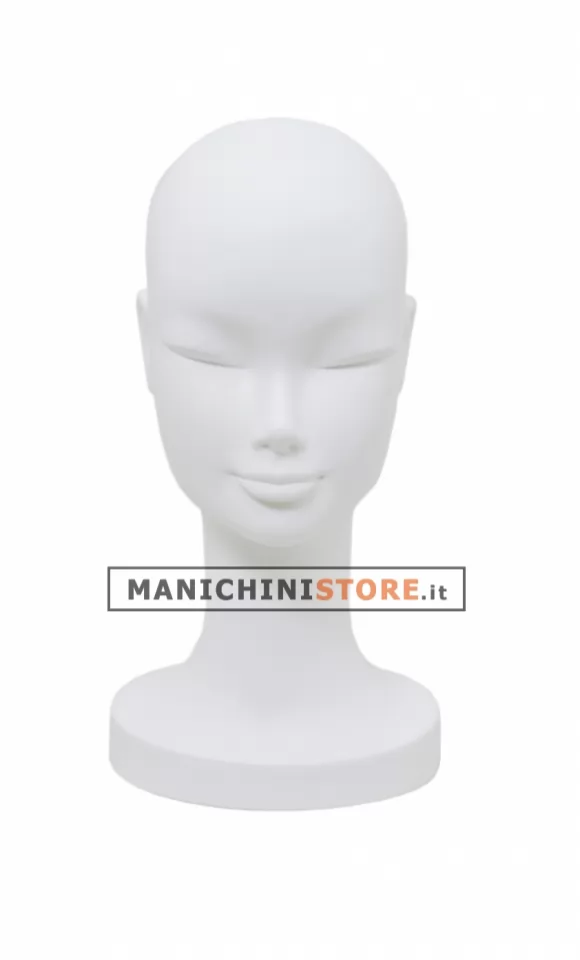 Testa donna porta accessori precolorata bianca