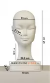 Testa donna porta accessori precolorata bianca