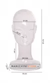 Testa donna porta accessori trasparente