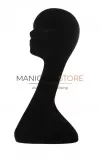 Testa donna porta accessori in velluto nero