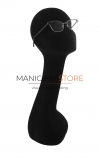 Female head for accessories in black velvet
