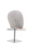 Testa donna porta accessori in cartapesta Cemento
