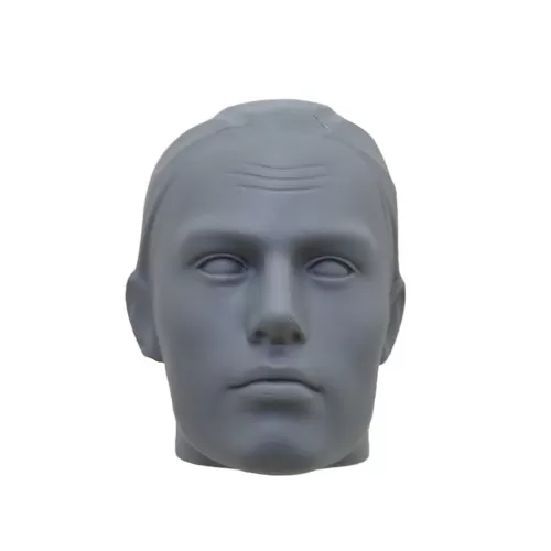 Testa uomo porta accessori precolorata - Grigio piombo
