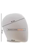 Testa uomo porta accessori in plastica bianca
