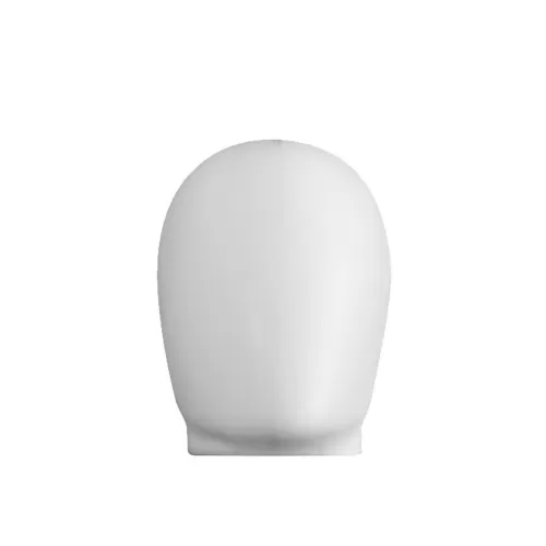 Testa uomo in plastica bianca