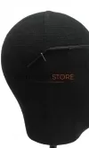 Testa unisex porta accessori in lino nero con base nera