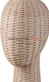 Unisex raffia accessory head - H 57 cm