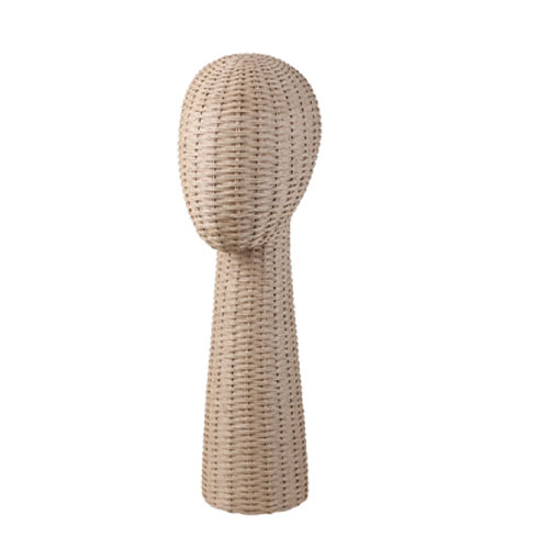 Unisex raffia accessory head - H 69 cm