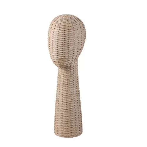 Testa unisex porta accessori in rafia - H 69 cm