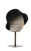 Testa unisex porta accessori in lino Taupe con base ruggine
