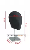 Testa uomo rivestita in tessuto - Grigio