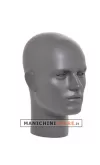 Testa uomo porta accessori verniciata color grigio