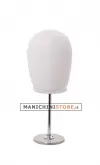 Testa a uovo donna porta accessori bianca