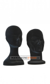 Testa donna porta accessori in velluto nero